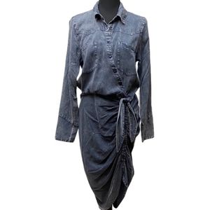 Young Fabulous & Broke Asymmetrical Western Shirt Dress